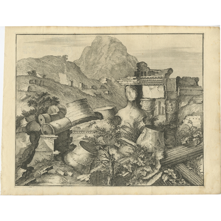 Untitled print Ruins - Decker (c.1740)