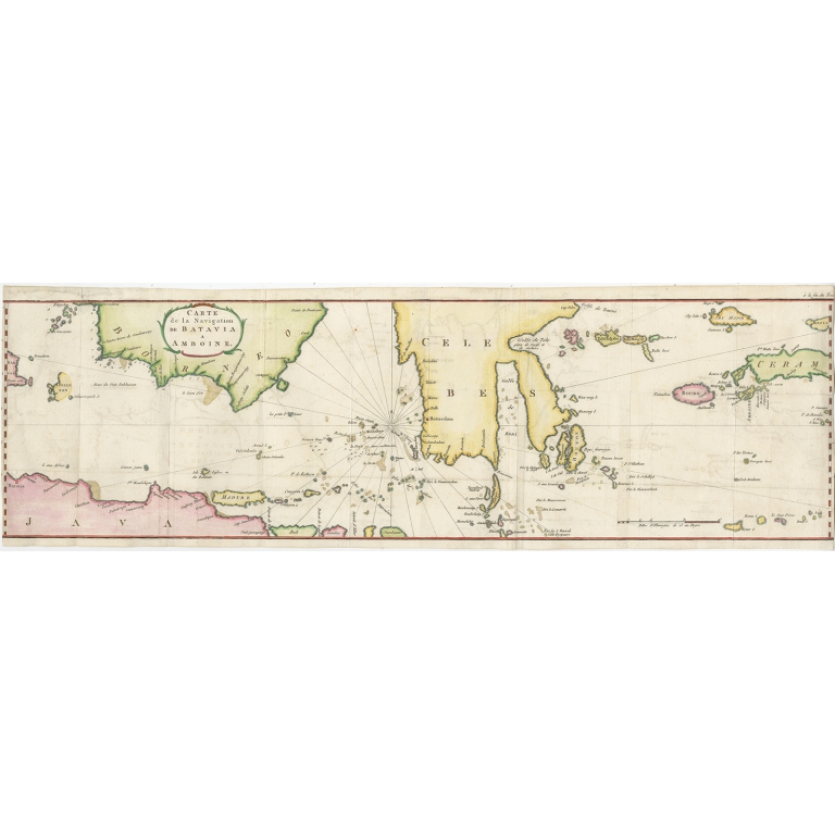 Carte de la Navigation de Batavia a Amboina - Stavorinus (1779)