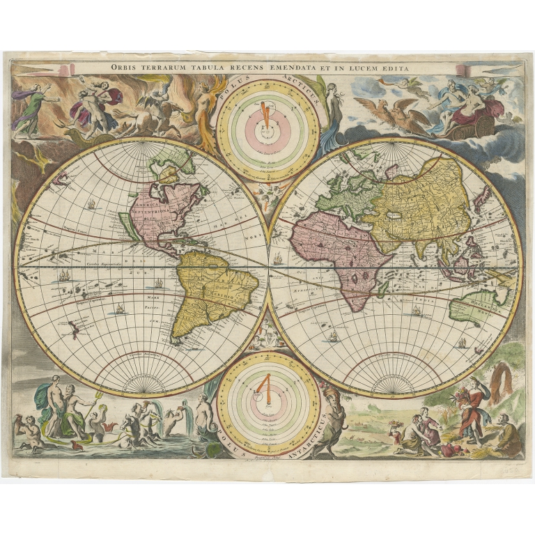 Orbis Terrarum Tabula (..) - Stoopendaal (1682)