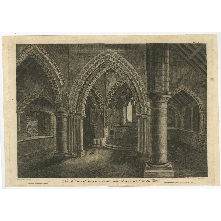 Inside View of Magdalen Chapel (..) - Basire (1790)