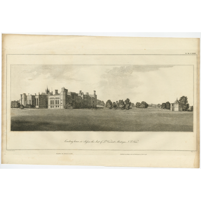 Cowdray House in Sussex (..) - Basire (1796)