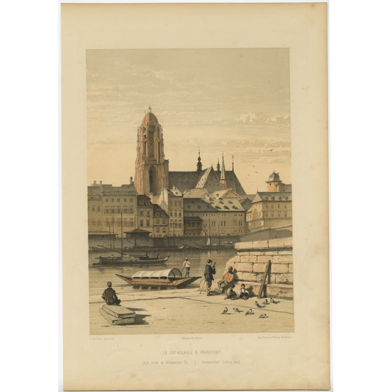 La Cathedrale a Francfort - Stroobant (1860)