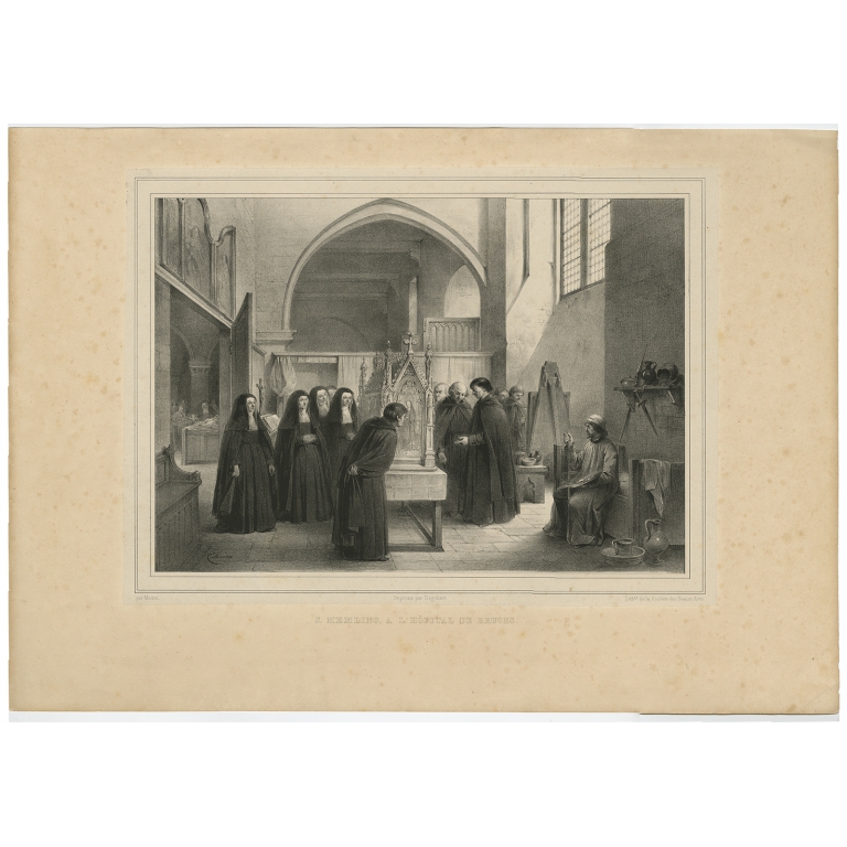 J. Memling, a l'Hopital de Bruges - Madou (1842)