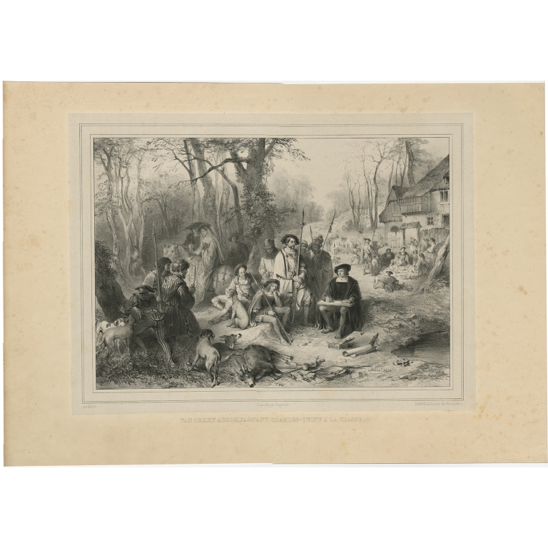 Van Orley Accompagnant Charles-Quint - Madou (1842)