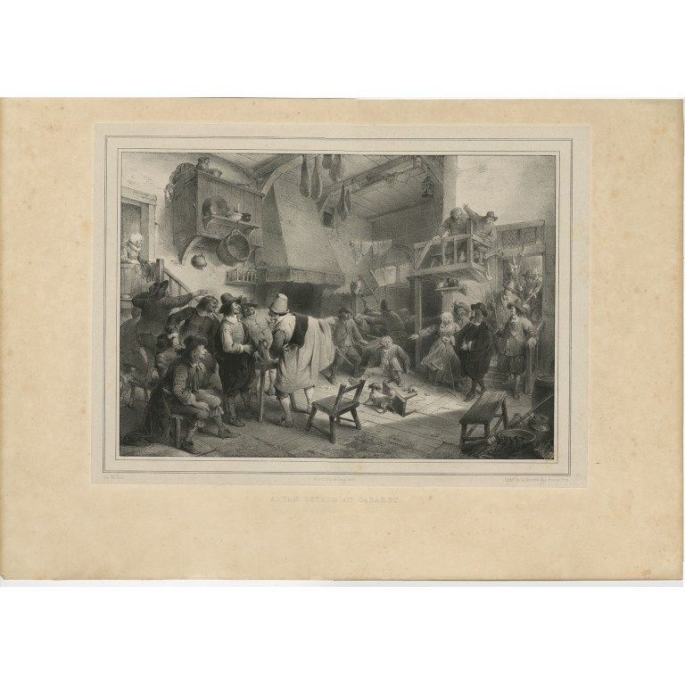 A. van Ostade au Cabaret - Madou (1842)
