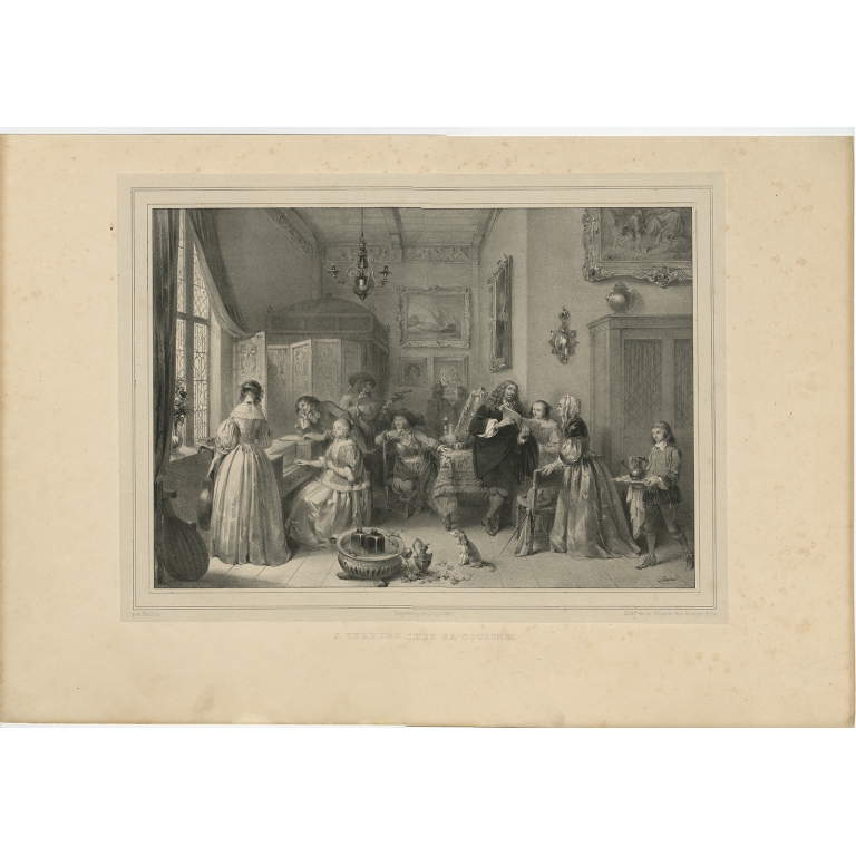 G. Terburg chez sa Cousine - Madou (1842)