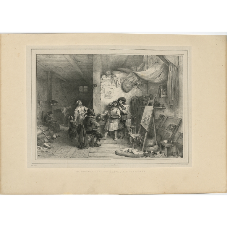 A.D. Brouwer chez son Eleve J. van Craasbeek - Madou (1842)