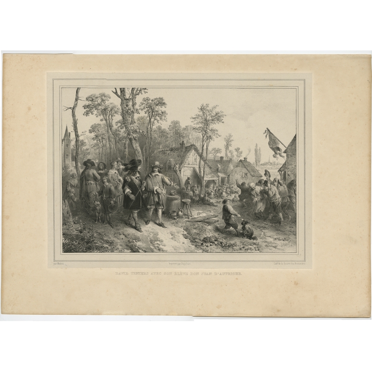David Teniers avec son Eleve (..) - Madou (1842)