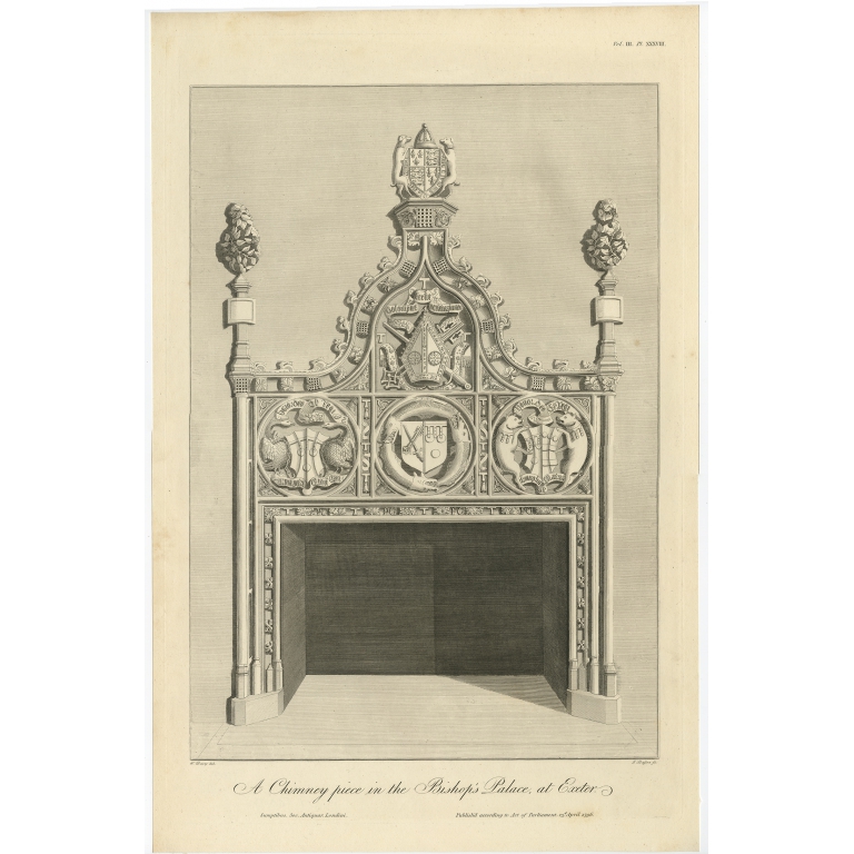A Chimney Piece (..) - Basire (1796)