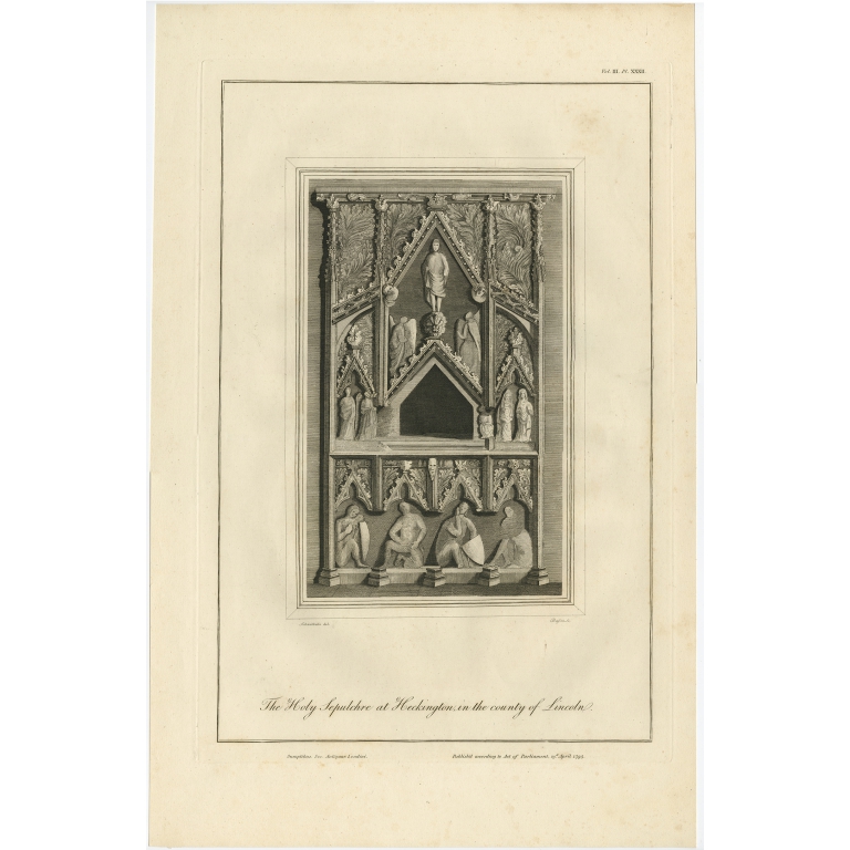 The Holy Sepulchre at Heckington (..) - Basire (1795)