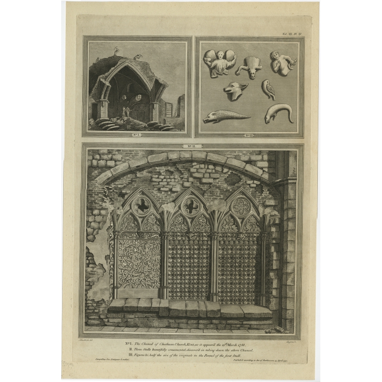 The Chancel of Chatham Church (..) - Basire (1790)