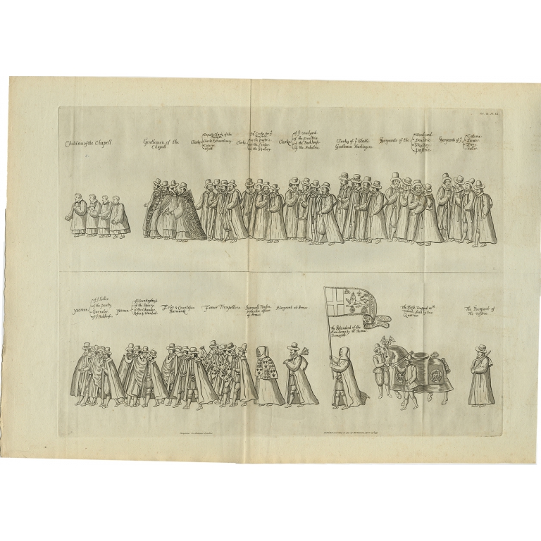 Pl. XX Funeral Procession of Queen Elizabeth - Basire (1791)