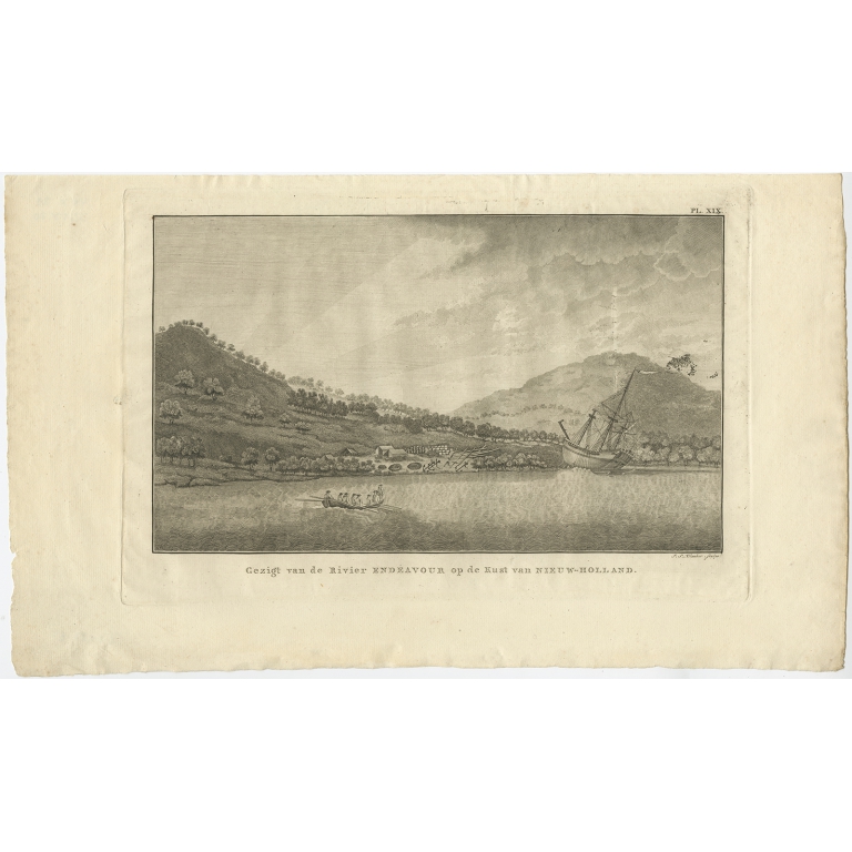 Gezigt van de Rivier Endeavour (..) - Cook (1803)