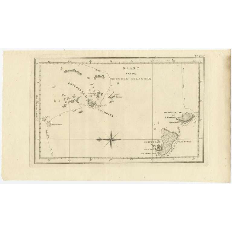 Kaart van de Vrienden-Eilanden - Cook (1803)