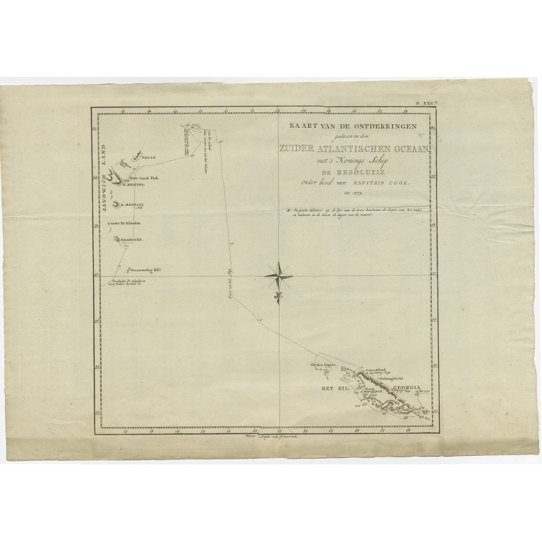 Kaart van de Ontdekkingen (..) - Cook (1803)