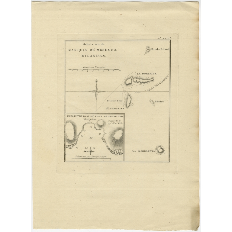 Schets van de Marquis de Mendoca Eilanden - Cook (1803)