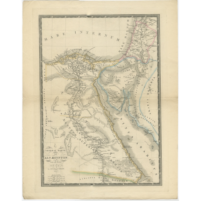 General Karte von Alt Aegypten - Brué (1845)