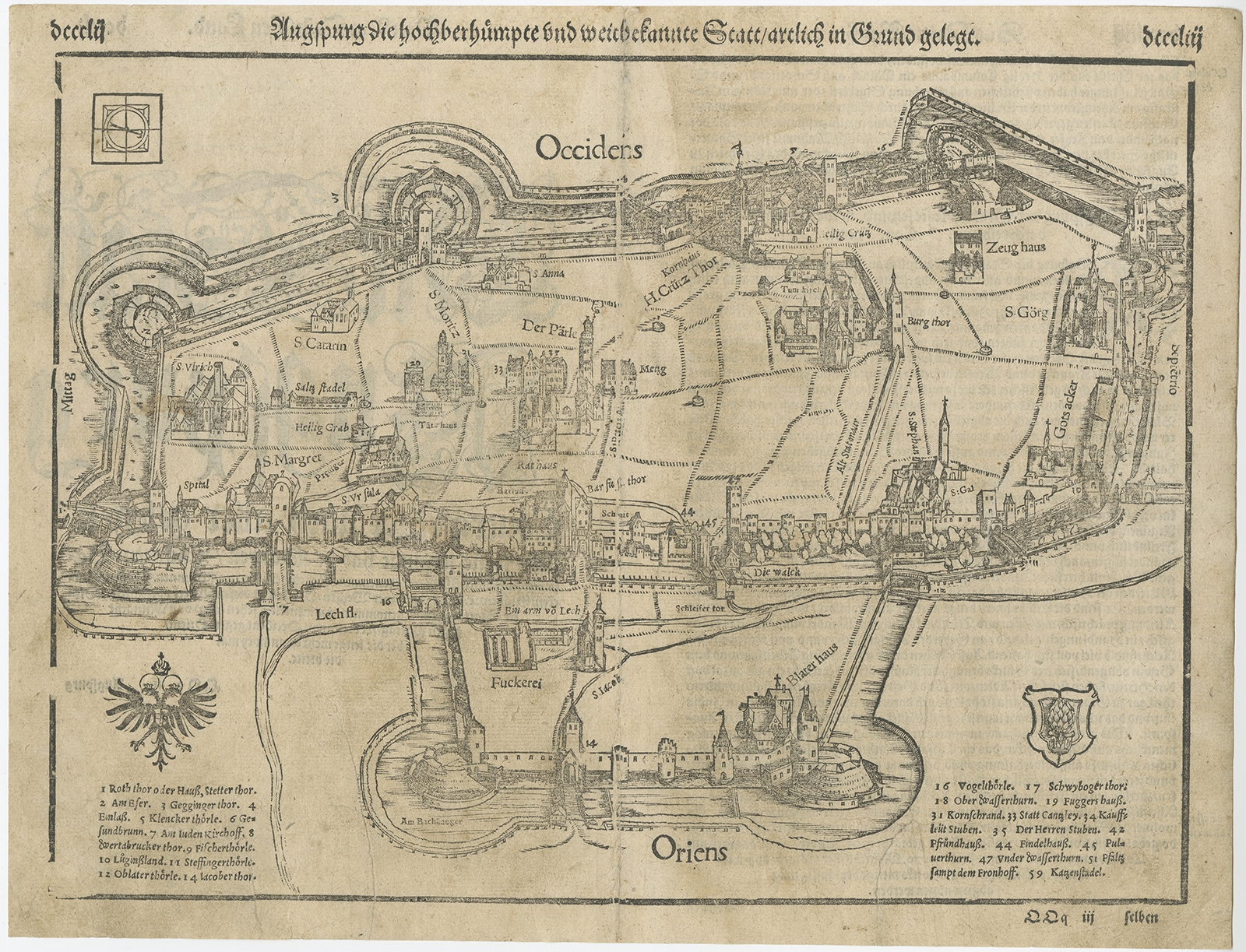 Augspurg Die Hochberhumpte Und Weitbekannte Statt Munster