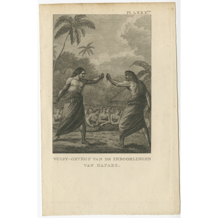 Vuist-Gevegt van de Inboorlingen van Hapaee - Cook (1803)