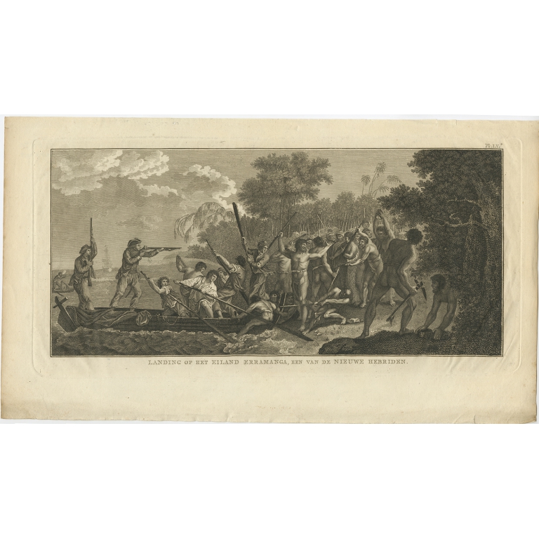 Landing op het Eiland Erramanga (..) - Cook (1803)