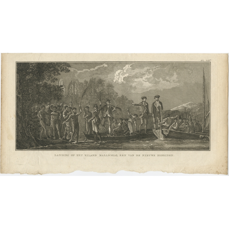 Landing op het Eiland Mallicolo (..) - Cook (1803)