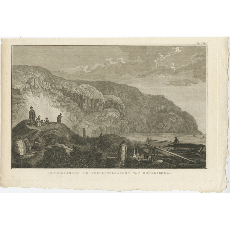 Inboorlingen en Verblijfplaatsen van Oonalashka - Cook (1803)