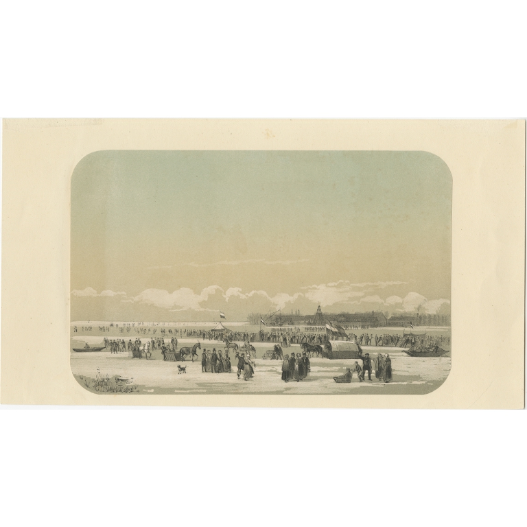 De Maas voor de fabriek te Fyenoord - Van Reyn (1855)
