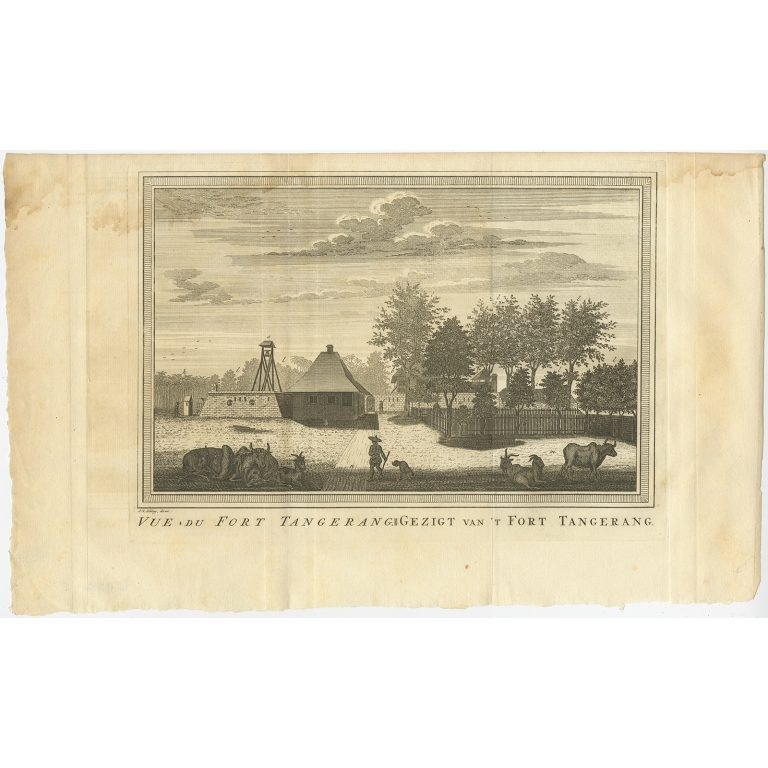 Vue du Fort Tangerang - Van Schley (1763)