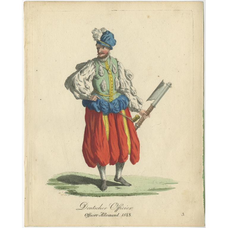 Pl. 3 Deutscher Officier - Anonymous (1805)