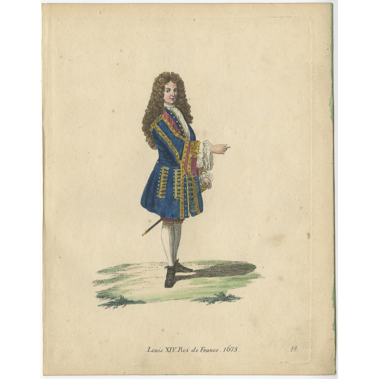 Pl. 14 Louis XIV Roi de France - Anonymous (1805)