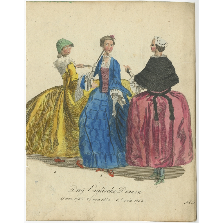 Pl. 31 Dreij Englische Damen - Anonymous (1805)