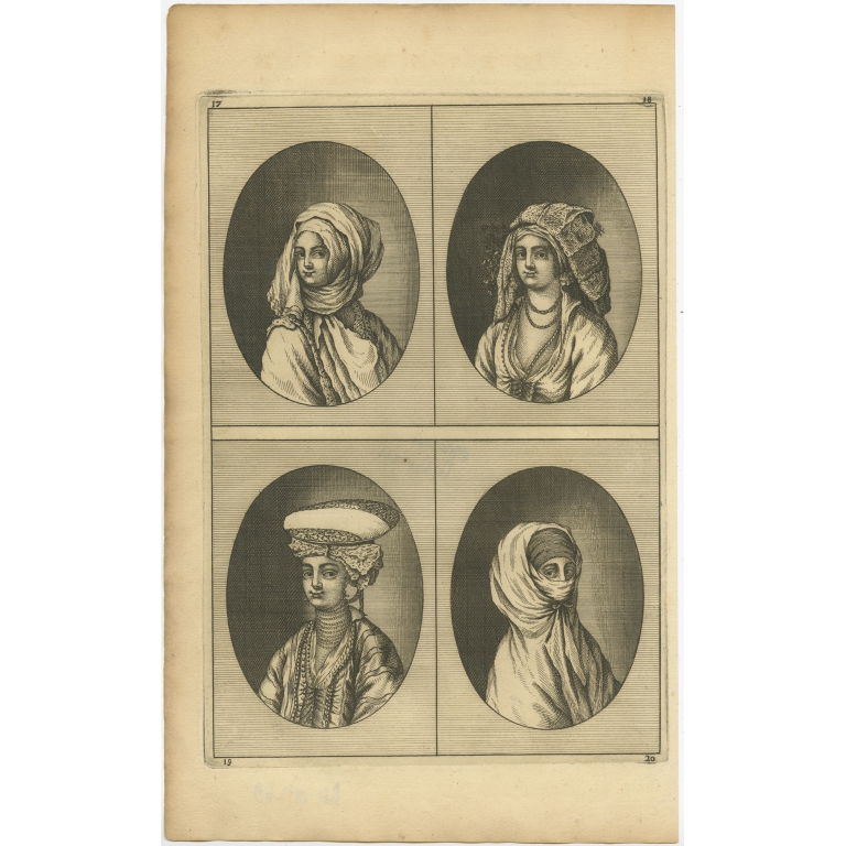 Untitled Print of Greek Women - De Bruyn (1700)