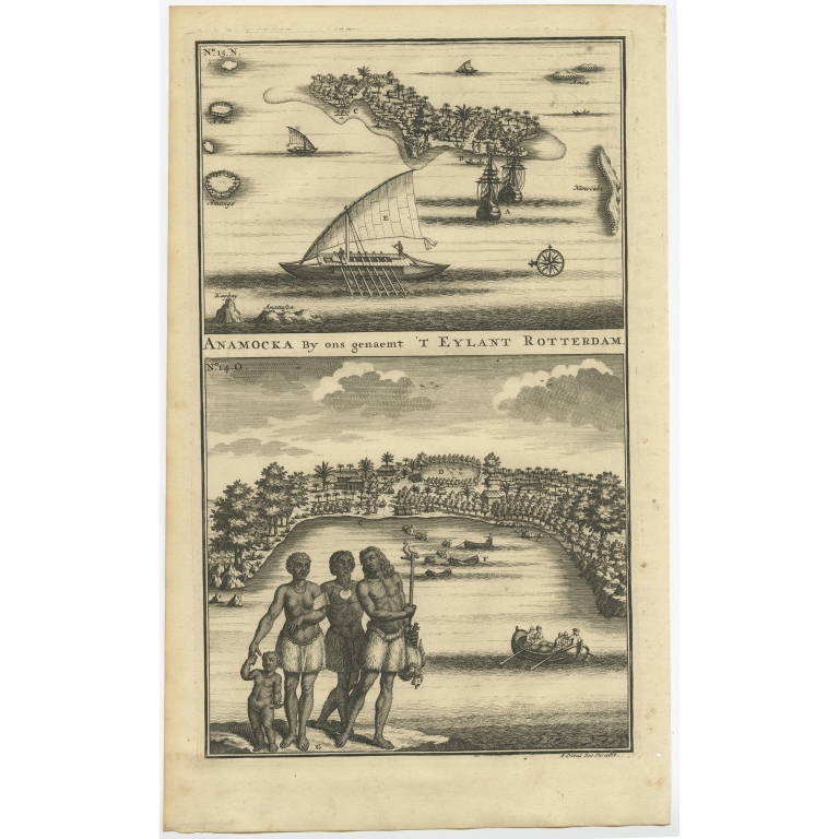 Anamocka by ons genaemt 't Eylant Rotterdam - Valentijn (1726)