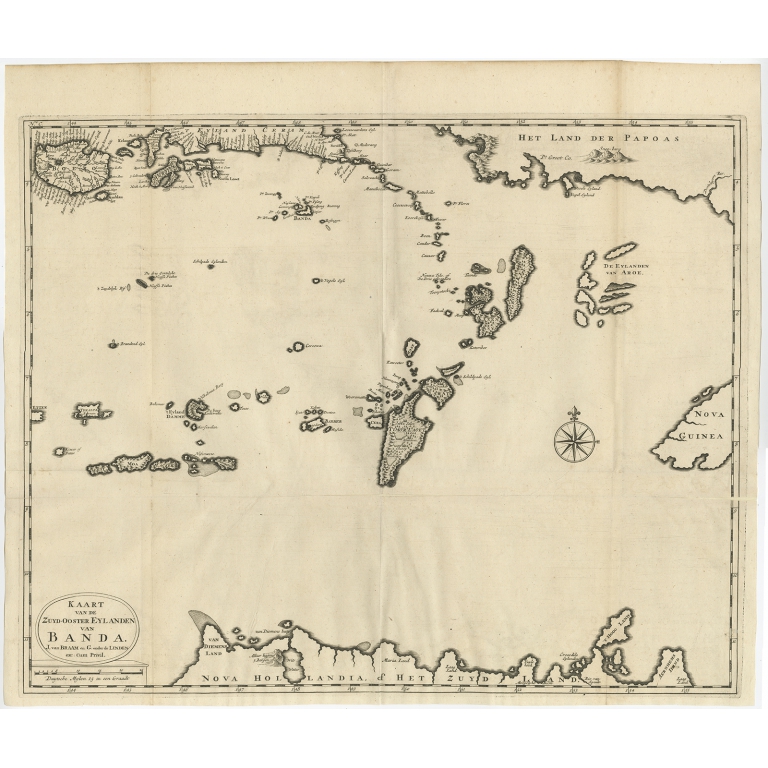 Kaart van de Zuyd-Ooster Eylanden van Banda II - Valentijn (1726)