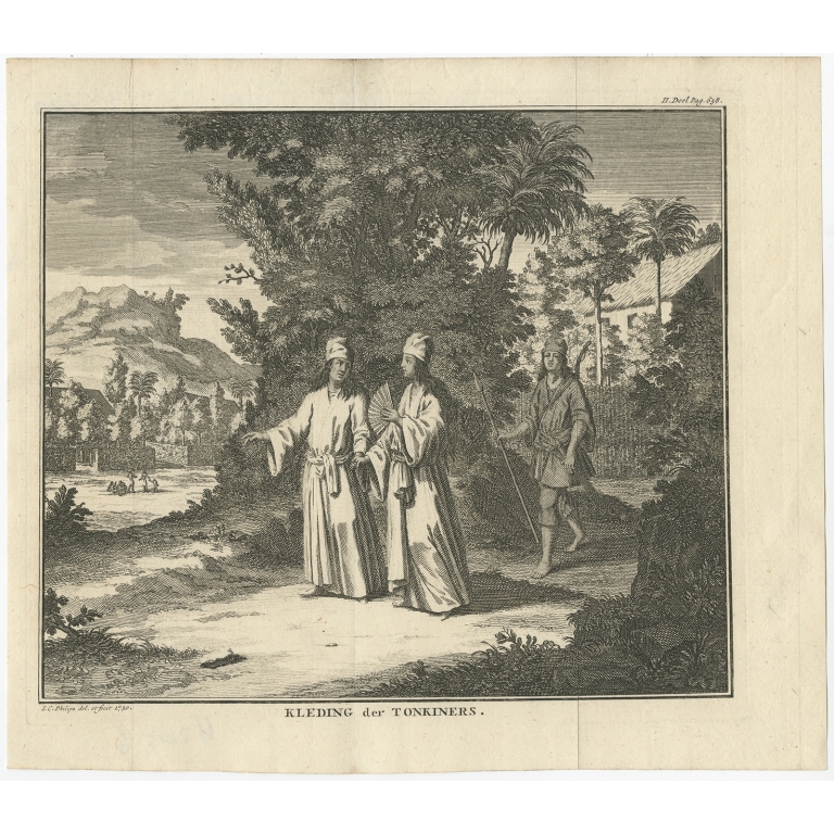 Kleding der Tonkiners - Tirion (1739)
