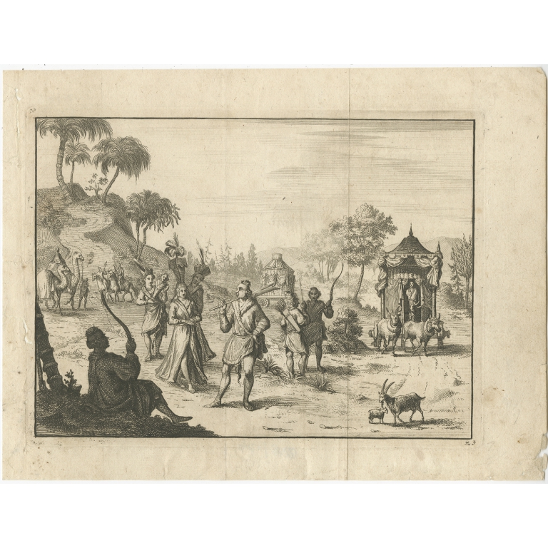 Z3. Untitled Print of a Voyage - Anonymous (1706)