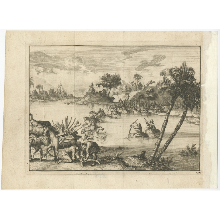 Z4. Untitled Print of a Voyage - Anonymous (1706)