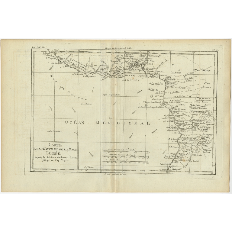 Carte de la Haute et de la Basse Guinée - Bonne (c.1780)