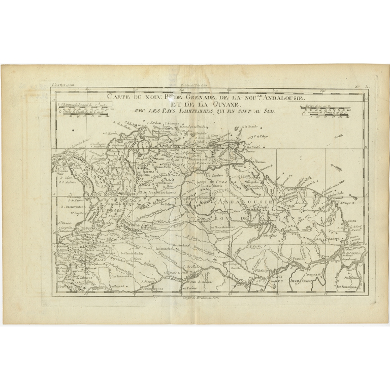 Carte du Nouv. Rme. de Grenade (..) - Bonne (c.1780)