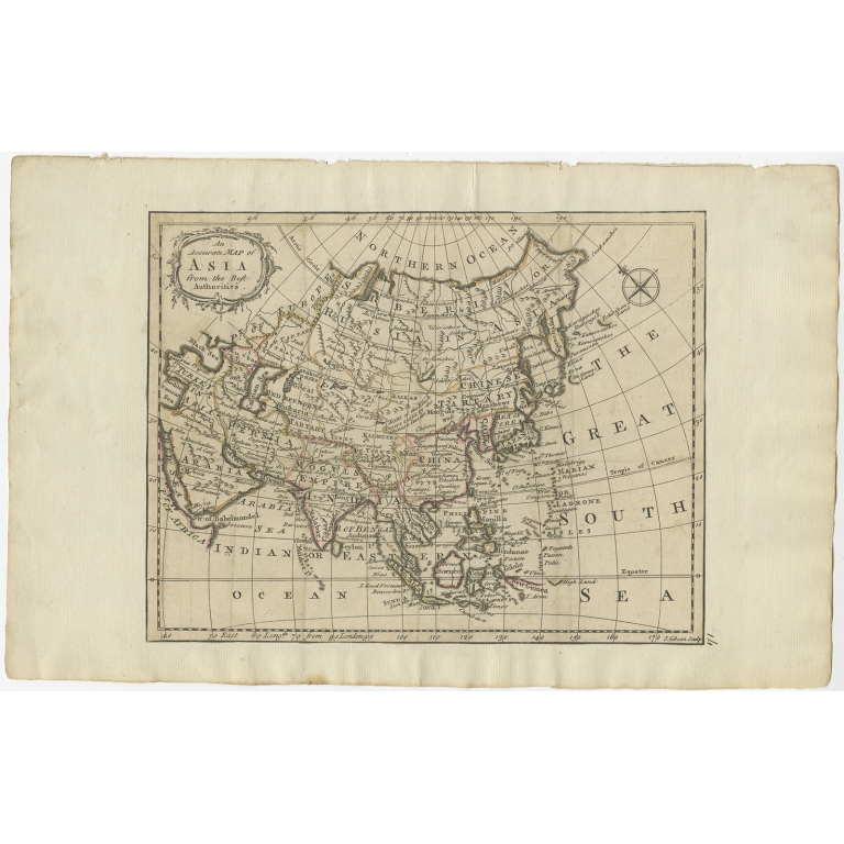 An Accurate Map of Asia from the best Authorities - Gibson (c.1770)