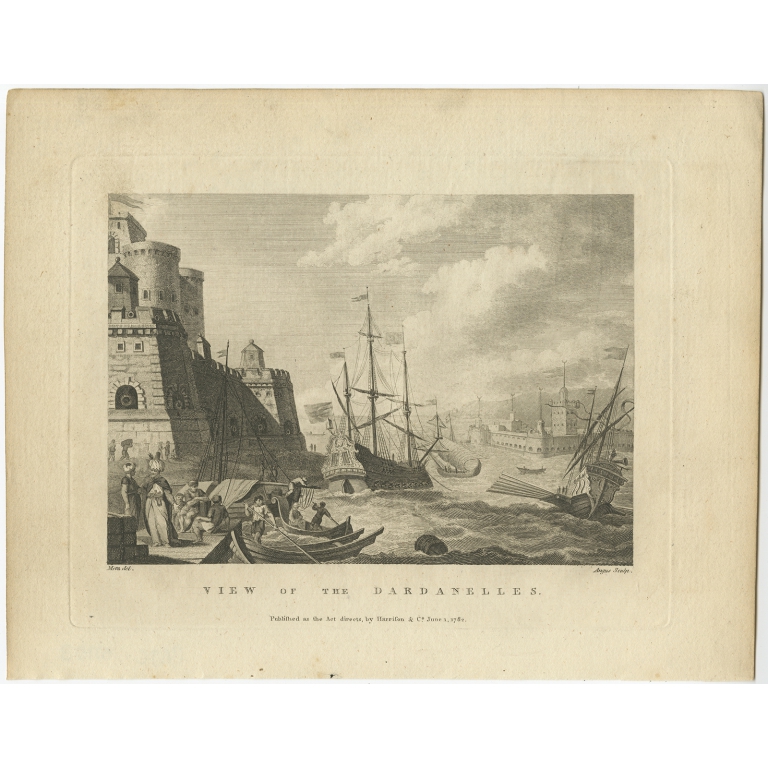 View of the Dardanelles - Angus (1782)
