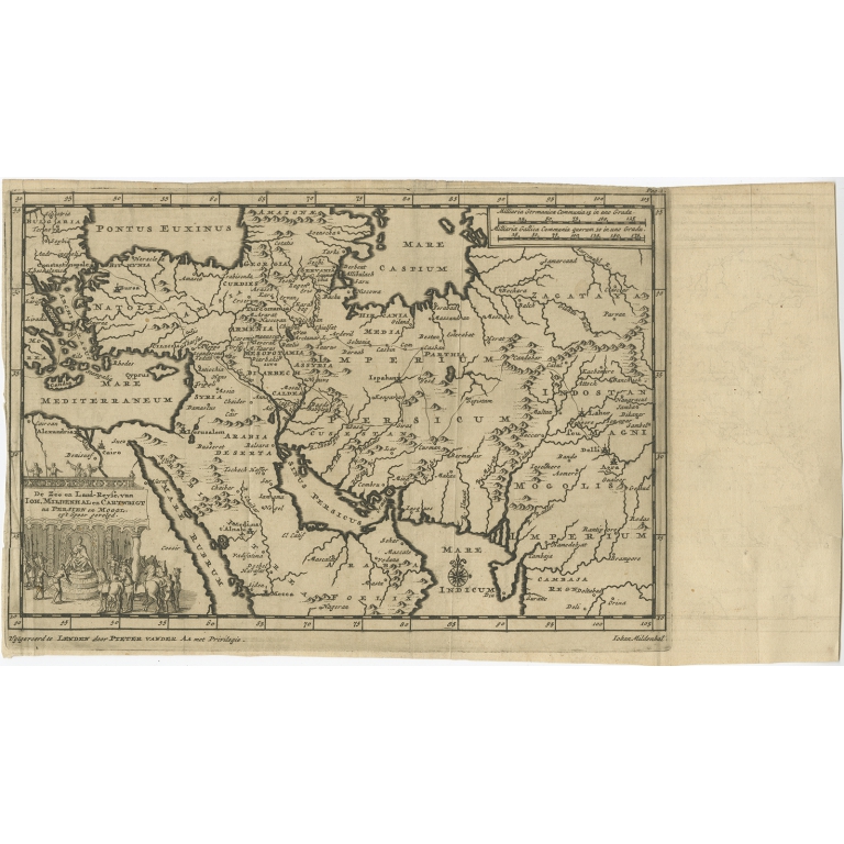 De Zee en Land-Reyse van Ioh. Mildenhal (..) - Van der Aa (1706)