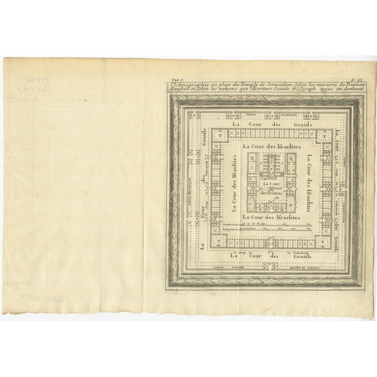 L'Ichnographie ou plan du Temple de Jerusalem (..) - Lamy (1709)