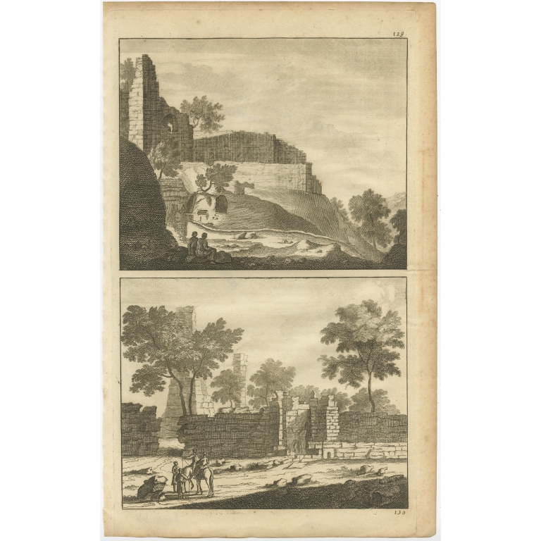 Untitled Print of the Fountain near Judea - De Bruyn (1698)