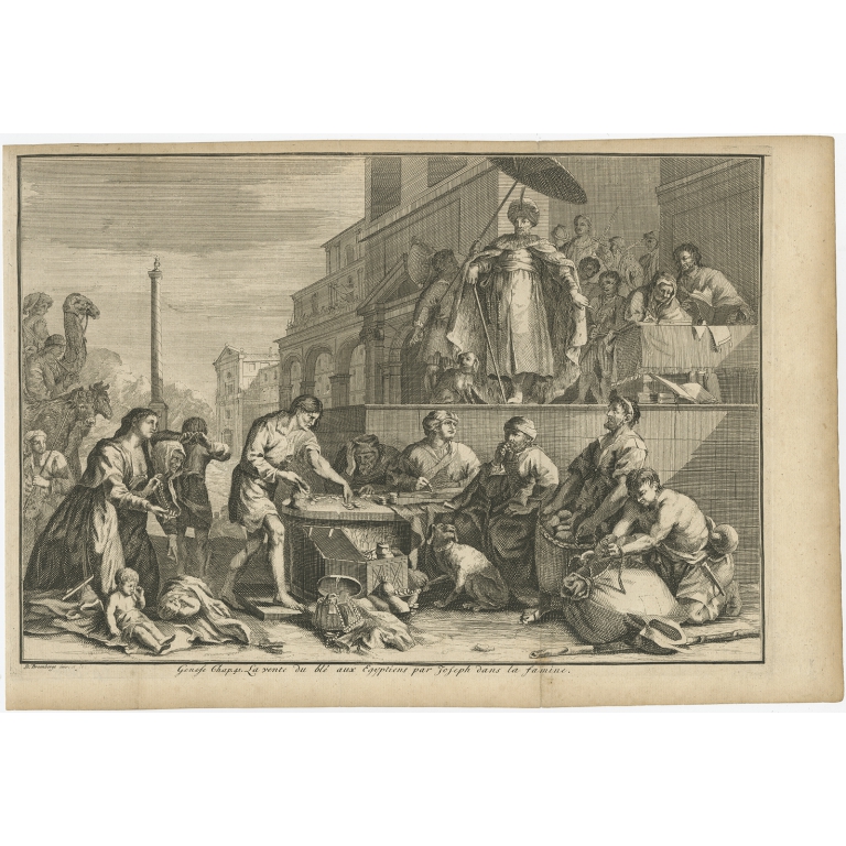 La vente du blé aux Egyptiens (..) - Breenberge (c.1820)