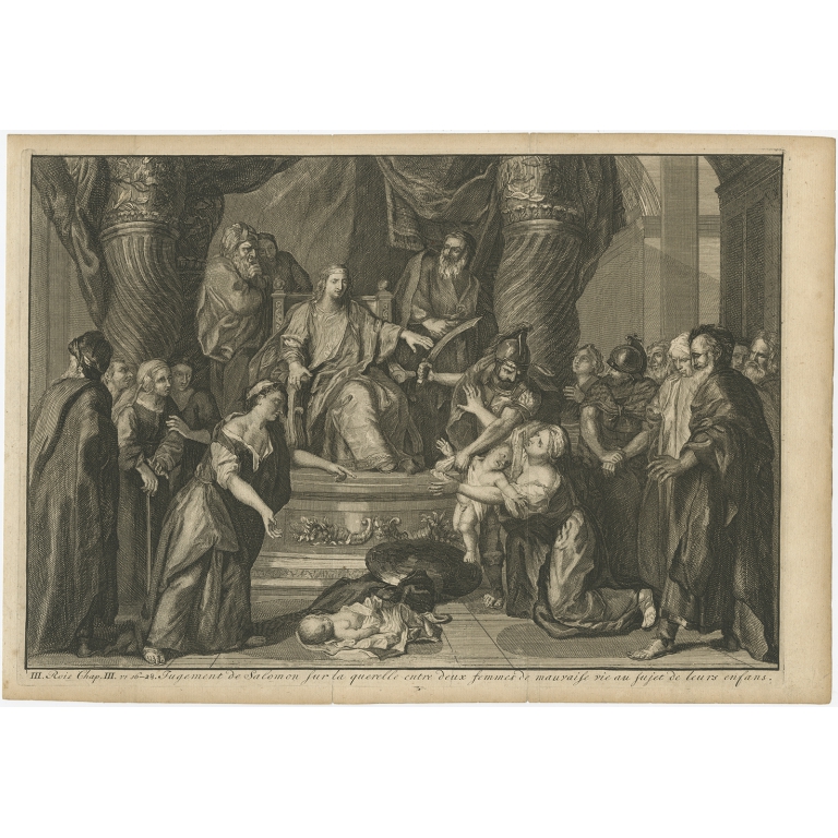 Jugement de Salomon sur la querelle (..) - Scheits (1754)