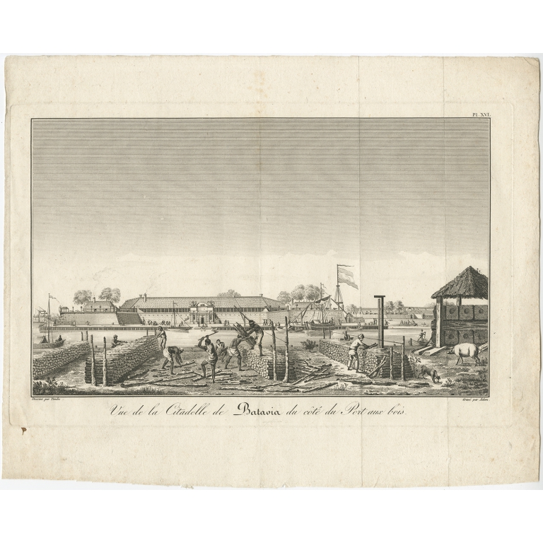 Vue de la Citadelle de Batavia (..) - Bertrand (1810)