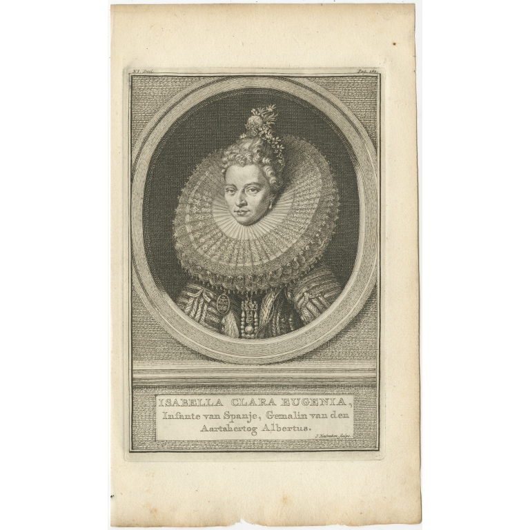 Isabella Clara Eugenia - Houbraken (c.1750)