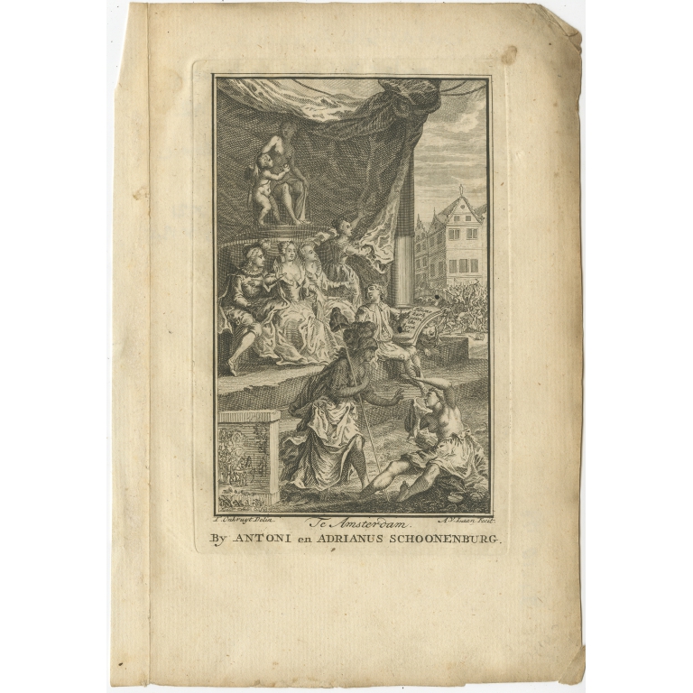 Untitled Frontispiece Batavische Arcadia - Van der Laan (1751)