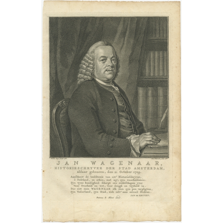 Jan Wagenaar (..) - Houbraken (1766)